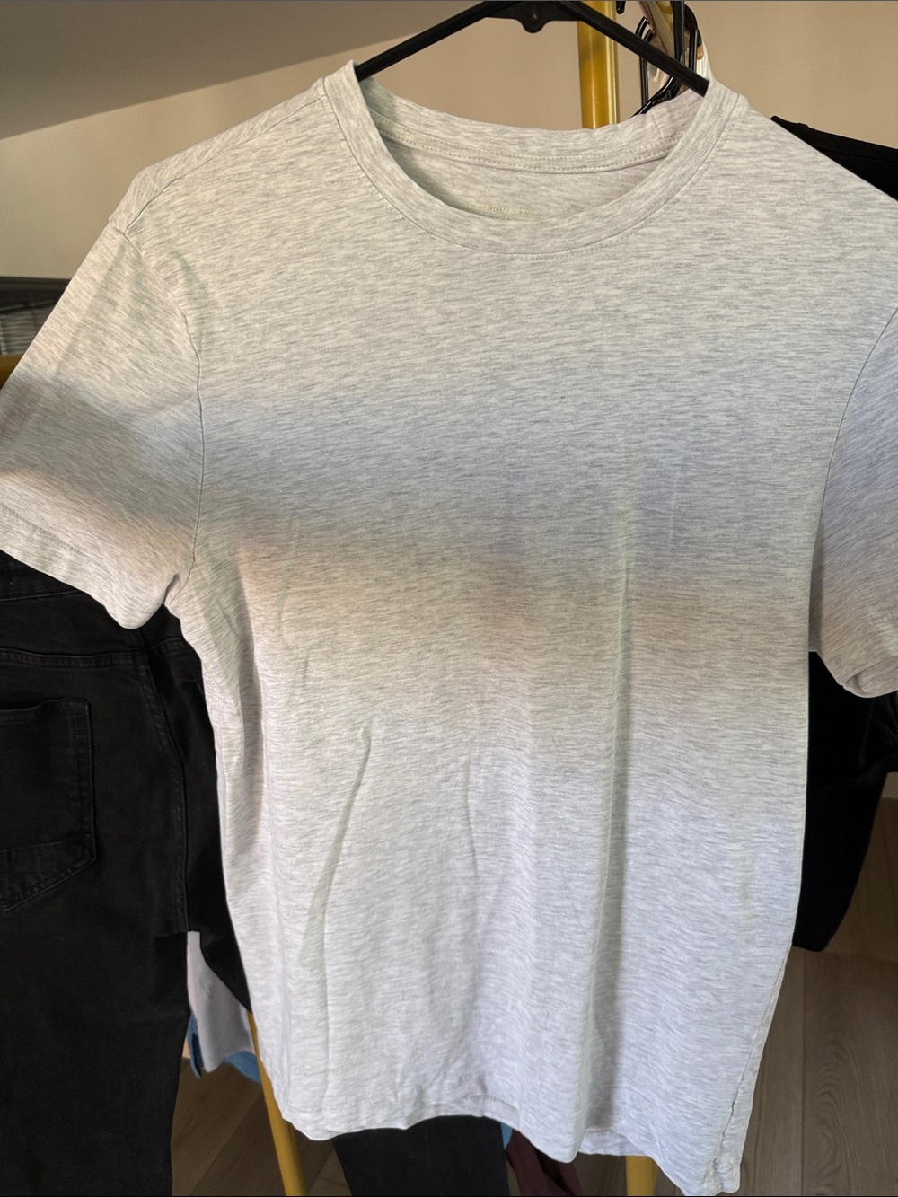 Primark Light Heather Gray Short Sleeve Crew Neck T-Shirt